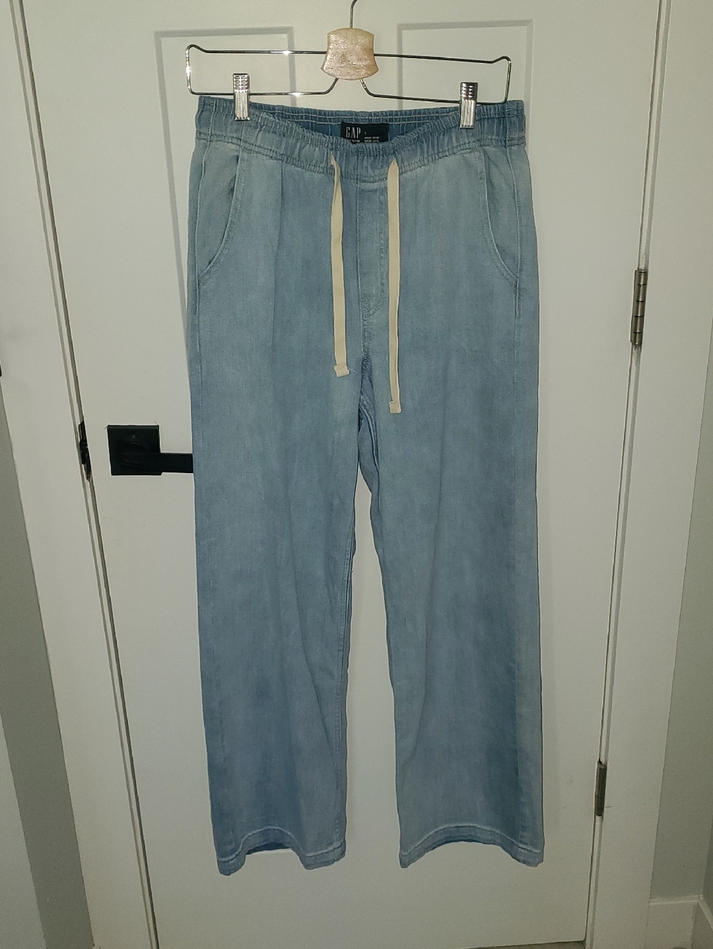 GAP Light Denim-Blue Drawstring pants